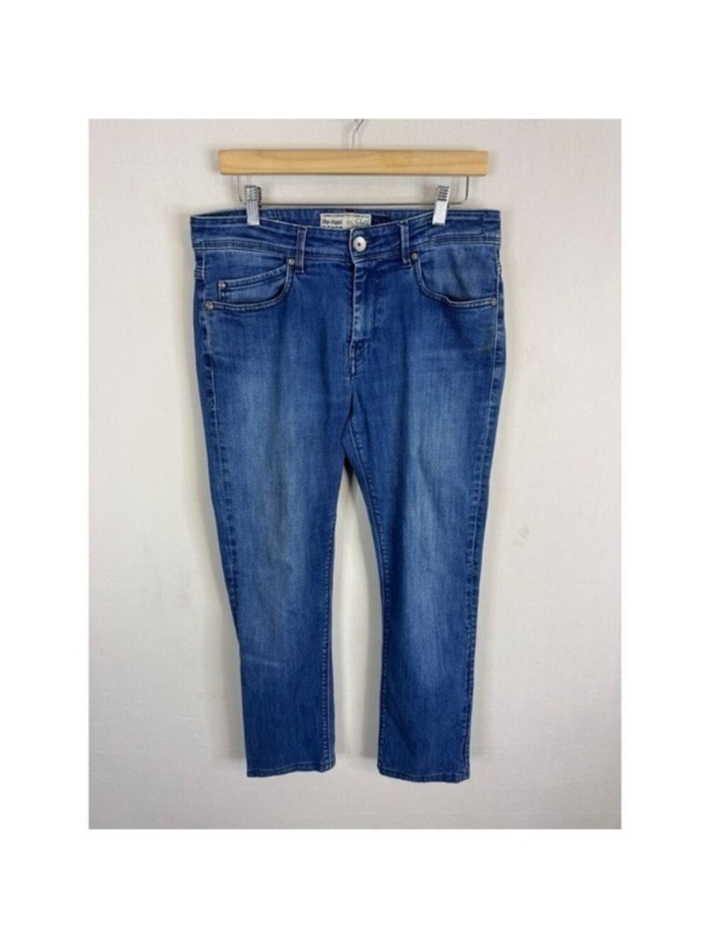 Re-HasH Rubens Italian Candiani Denim Jeans Mens 34X28 Blue Made in Italy 10oz